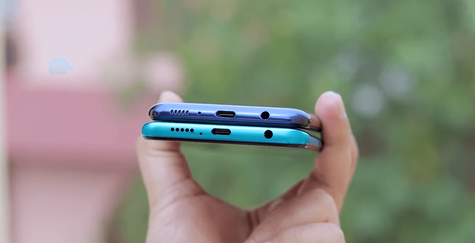 Samsung Galaxy M21 vs Xiaomi Redmi Note 9 Pro Charging port