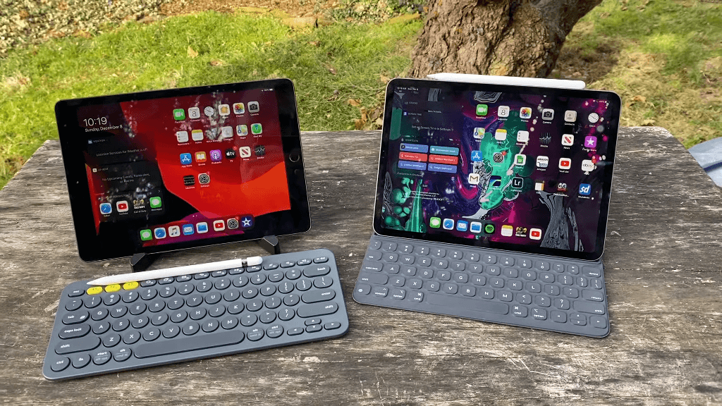 Samsung Galaxy Tab A 10.1 2019 vs Apple iPad Mini 2019 keyboard