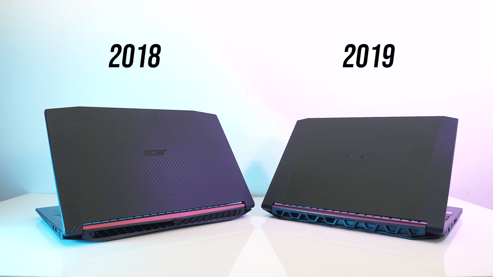 Acer Nitro 5 2019 vs 2018 Rear