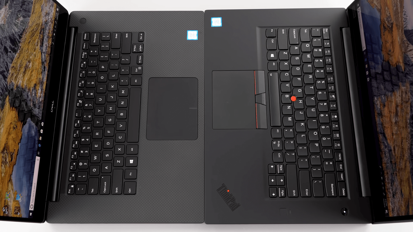 Lenovo ThinkPad X1 Extreme vs Dell XPS 15 keyboard