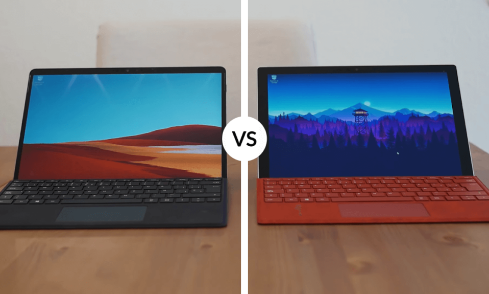 Microsoft Surface Pro X vs Microsoft Surface Pro 7 Comparision