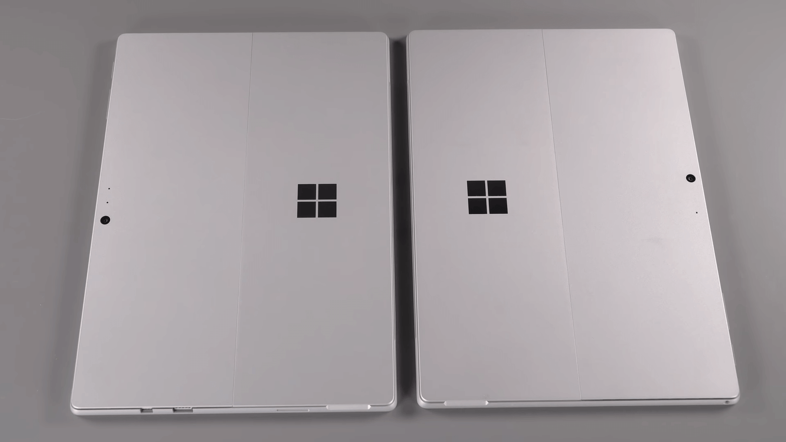 Microsoft Surface Pro X vs Microsoft Surface Pro 7 Rear