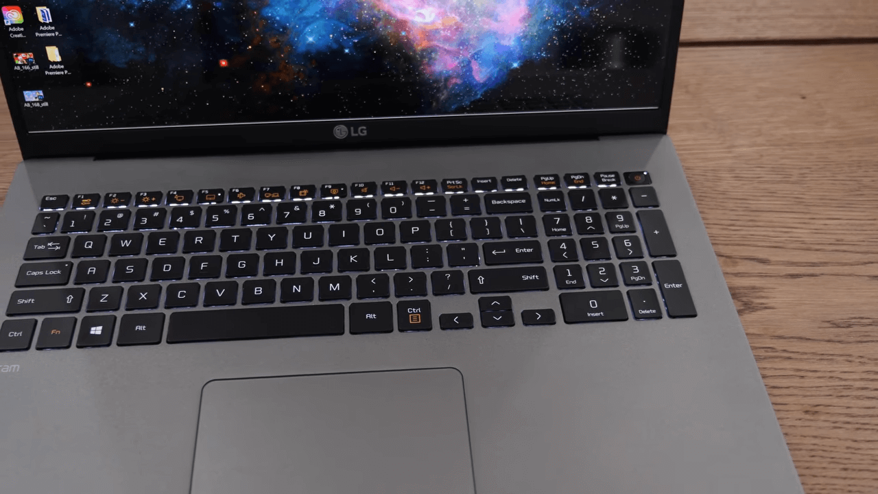 LG Gram 17 2020 Keyboard