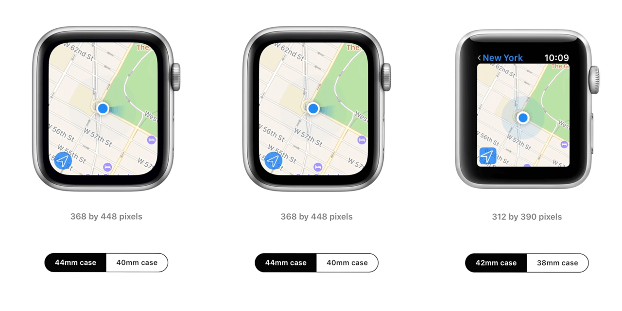 Apple Watch Series 6 vs SE vs Series 3 Map