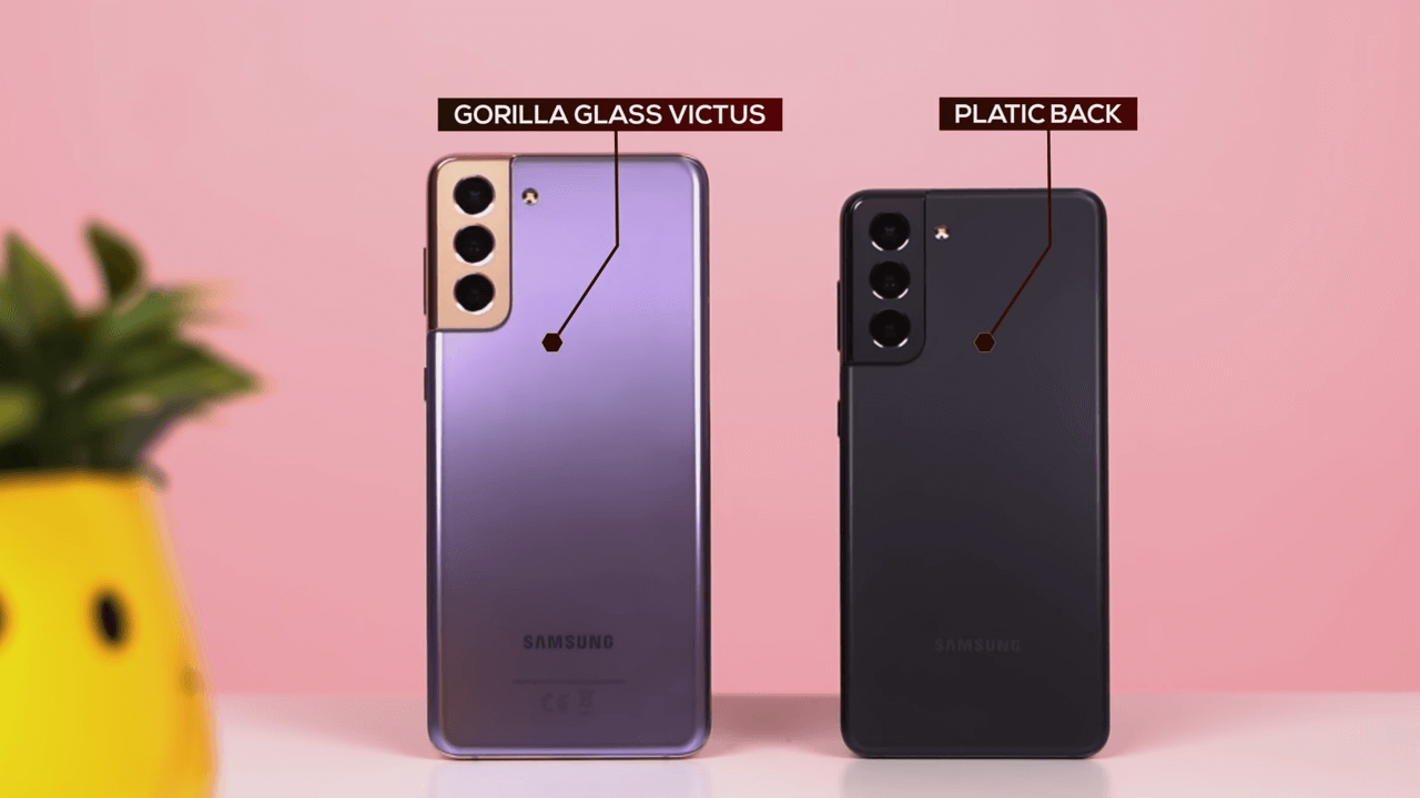 Samsung Galaxy S21 vs S21 Back