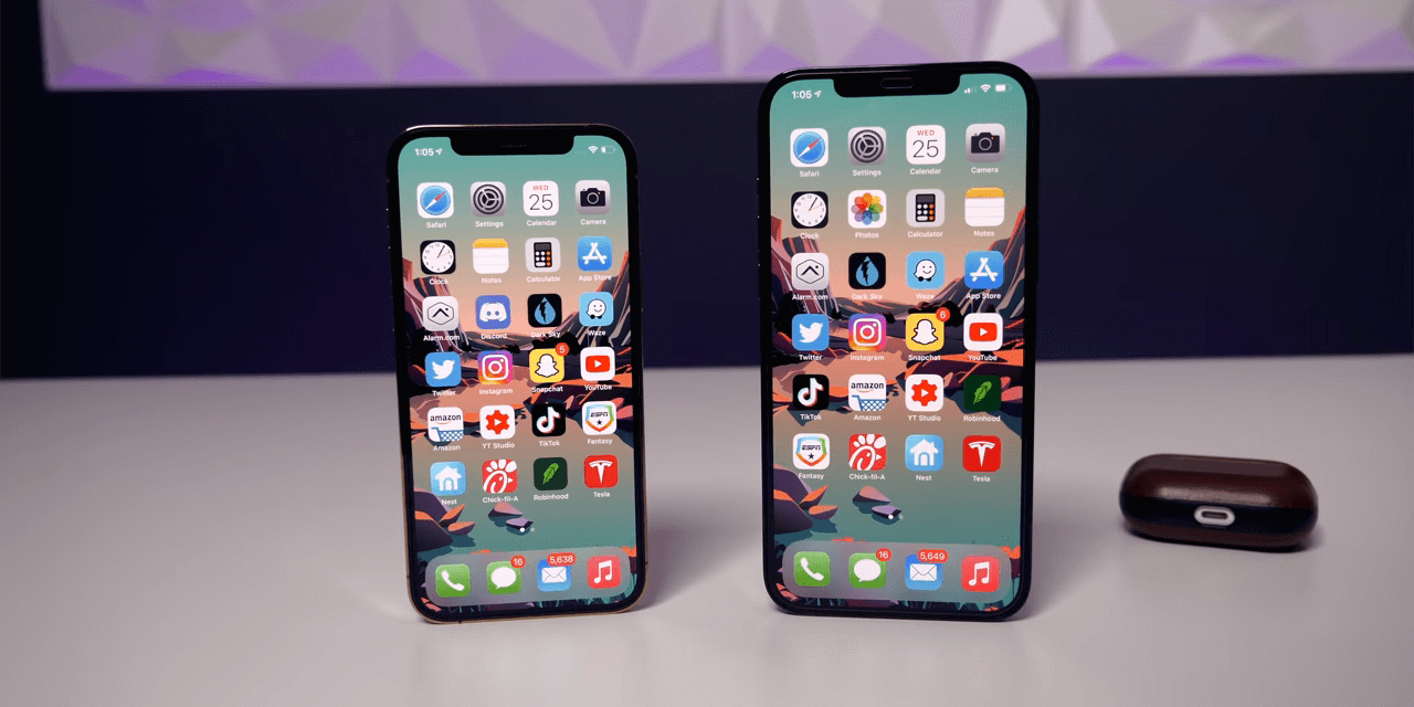 iPhone 12 Pro vs 12 Pro Max Front