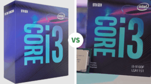 Intel Core i3-9100 vs Intel Core i3-9100F