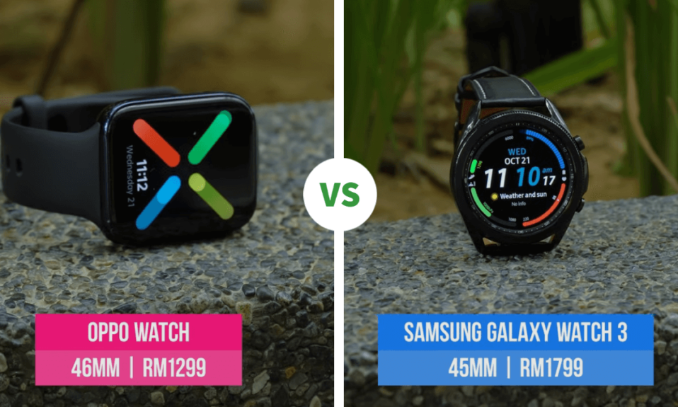 Oppo Watch 46mm LTE vs Samsung Galaxy Watch 3 comparision