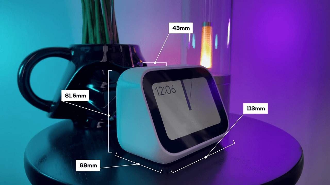 Xiaomi Mi Smart Clock with Google Assistant Dimension