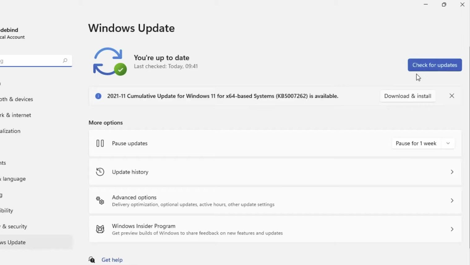 Windows update 1
