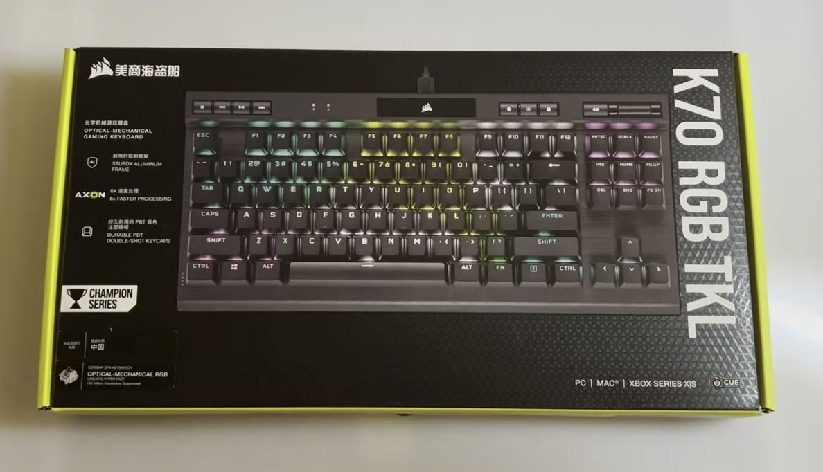 Corsair K70 RGB TKL With OPX Switches Mechanical Keyboard Review 3