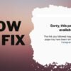 How to fix sorry this page is not available