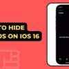 How To Hide Photos On iOS 16