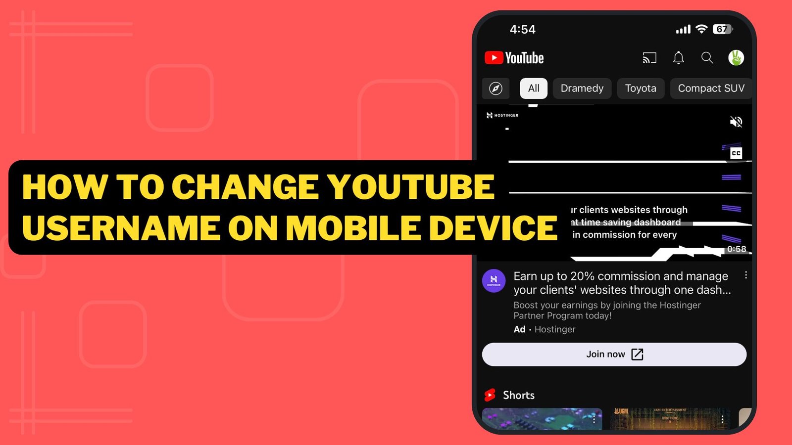 How To Change YouTube Username On Mobile Device