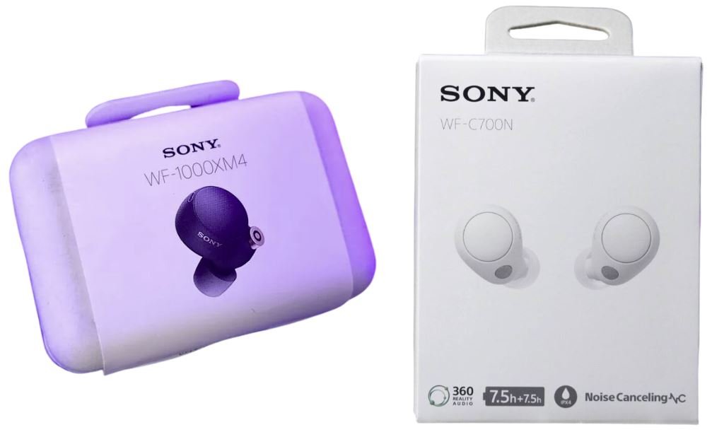 Sony WF-1000XM4 vs Sony WF-C700N Box