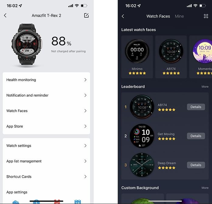 Amazfit T-Rex 2 OS and Application Capabilities