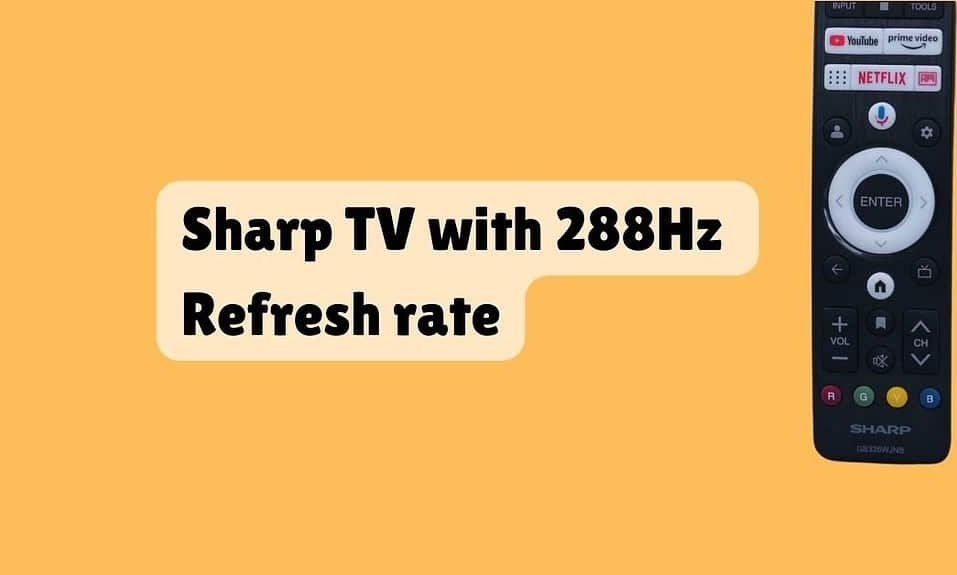 Sharp Launches 100-inch TV with 288Hz Refresh rate